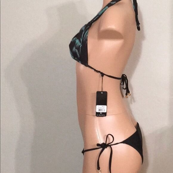 WILDFOX reversible palm leaf bikini. Small. NWT - Picture 3 of 6